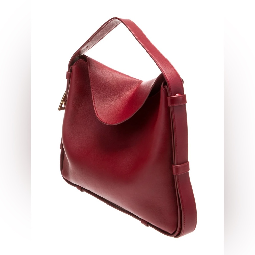 Bottega Veneta Authentic Small Cradle Leather Shoulder Handbag Dark Red NWT - Picture 2 of 13